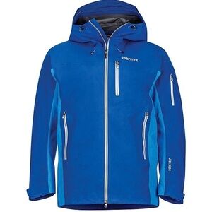 MARMOT La Meije Ski Hard Shell Jacket Men’s Size Small Dark Blue Goretex RECCO
